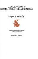 Miguel Hernández: Cancionero y romancero de ausencias (Spanish language, 1978, Lumen)