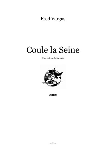 Fred Vargas: Coule la Seine (French language, 2002, Librio)