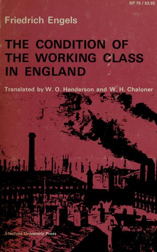 Friedrich Engels: The condition of the working class in England. (1968, Stanford University Press)