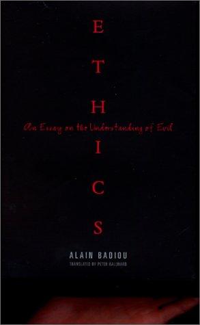 Alain Badiou: Ethics (Hardcover, 2001, Verso)