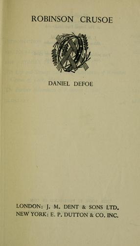 Daniel Defoe: Robinson Crusoe (1945, Dent, Dutton)