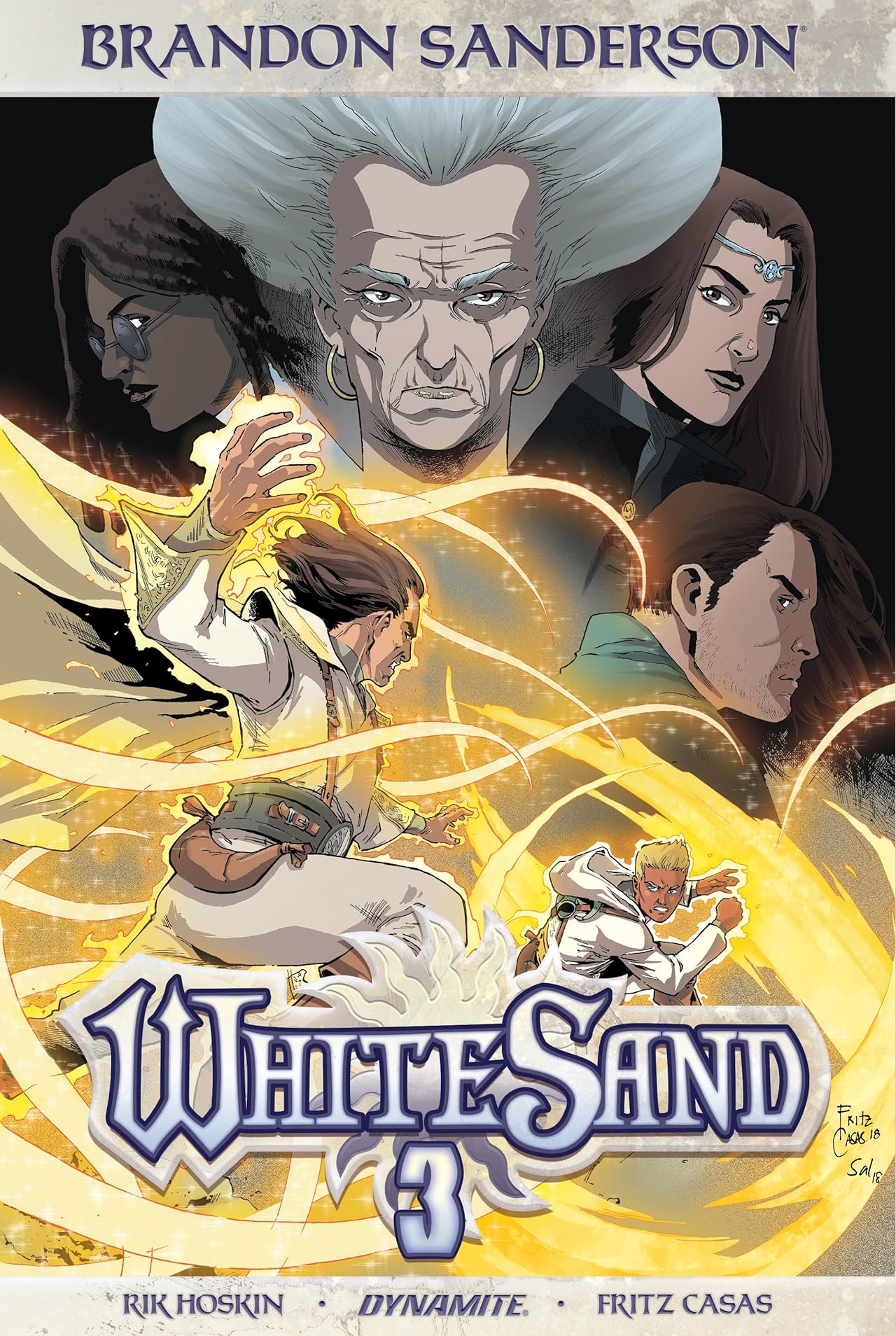 Rik Hoskin, Brandon Sanderson, Fritz Casas: White sand. Volume 3 (2019, Dynamite Entertainment)