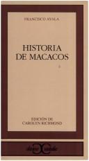 Ayala, Francisco: Historia de macacos (Spanish language, 1995, Editorial Castalia)