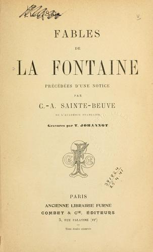 Jean de La Fontaine: Fables. (French language, 1900, Combet)