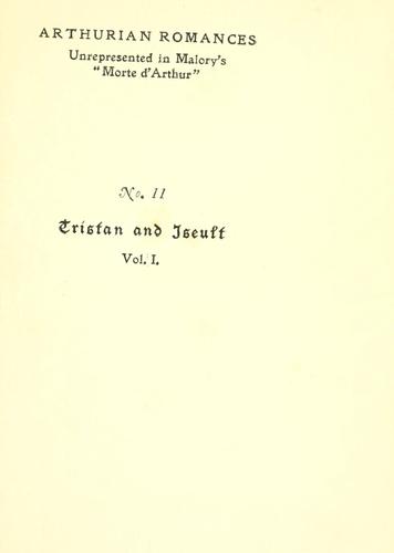 Gottfried von Strassburg: The story of Tristan [and] Iseult (1907, David Hutt)