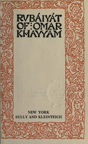 Omar Khayyám: Rubáiyát of Omar Khayyám (Sully and Kleinteich)