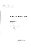 Federico García Lorca: Libro de poemas (1921) (Spanish language, 1982, Ariel)