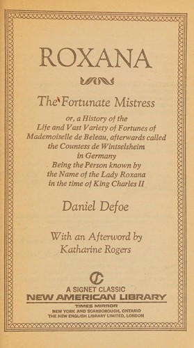Daniel Defoe: Roxana (Paperback, 1979, Signet Classics, NewEnglish Library)