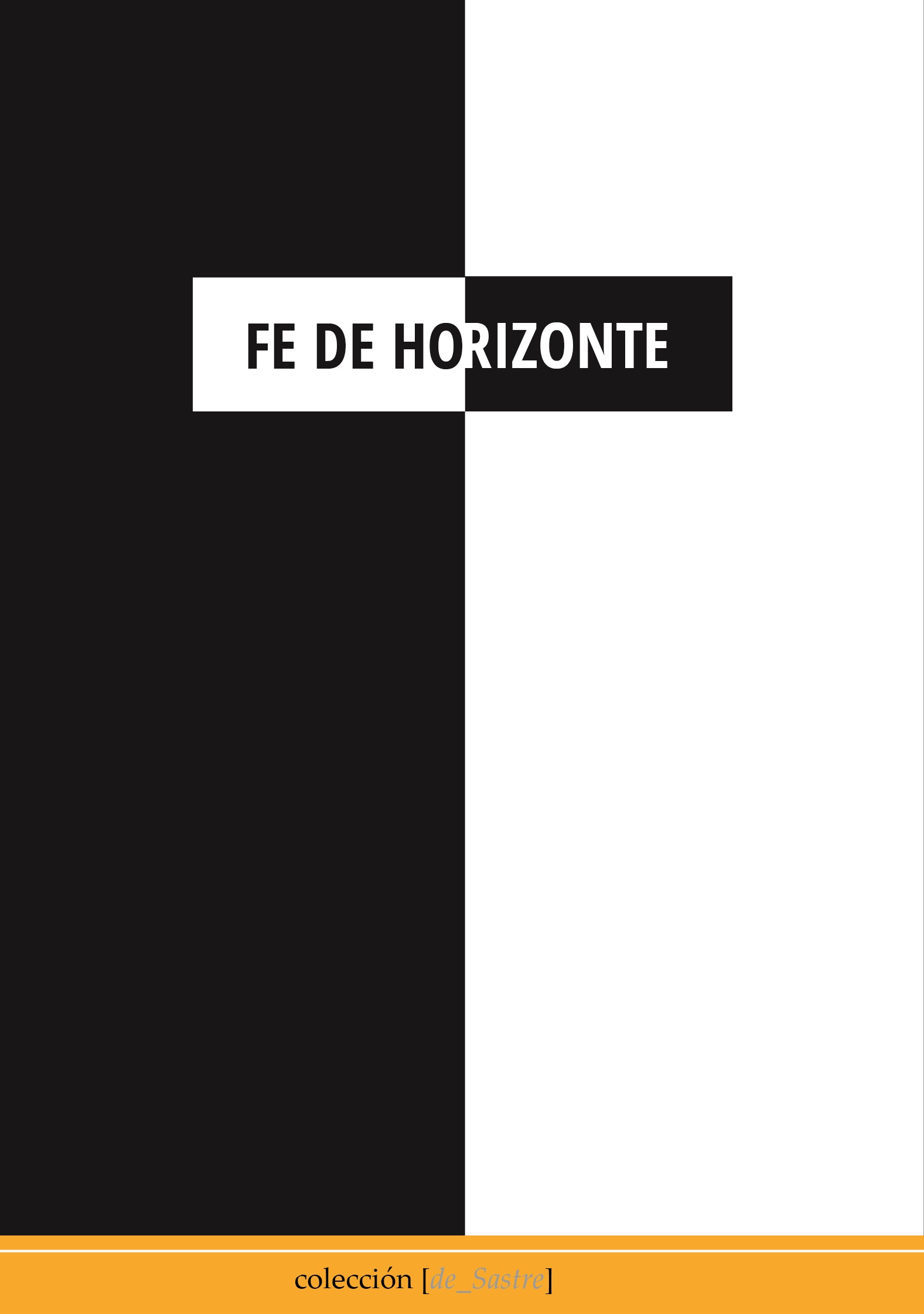 Mario Álvarez Porro: Fe de horizonte (Paperback, Español language, Palimpsesto)